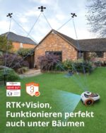 Navimow i105E Mähroboter ohne Begrenzungskabel 500 m², RTK+Vision Rasenmäher Roboter, KI Automatische Kartierung, Virtuelle Begrenzung, Mehrzonen-Management - Bild 5