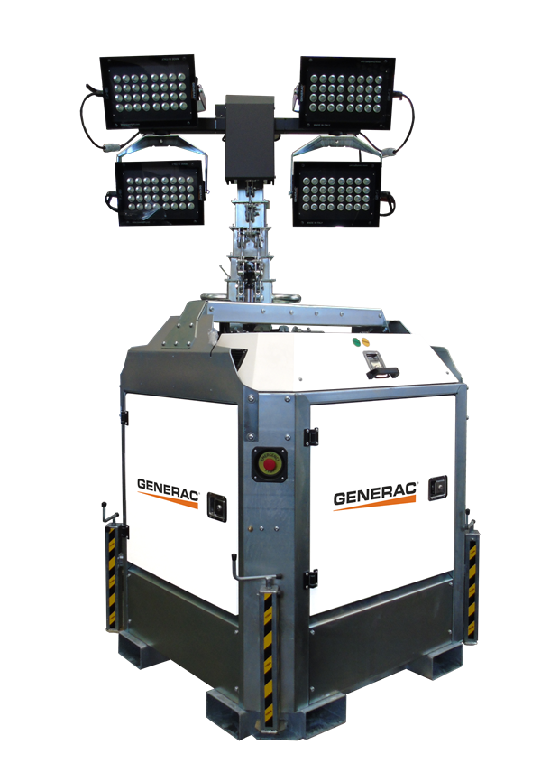 CUBE-Super-4x320W-lowered-2.png PRAMAC / Generac CUBE PRO HYBRID diesel-/batteriebetriebener Lichtmast - Bild 1