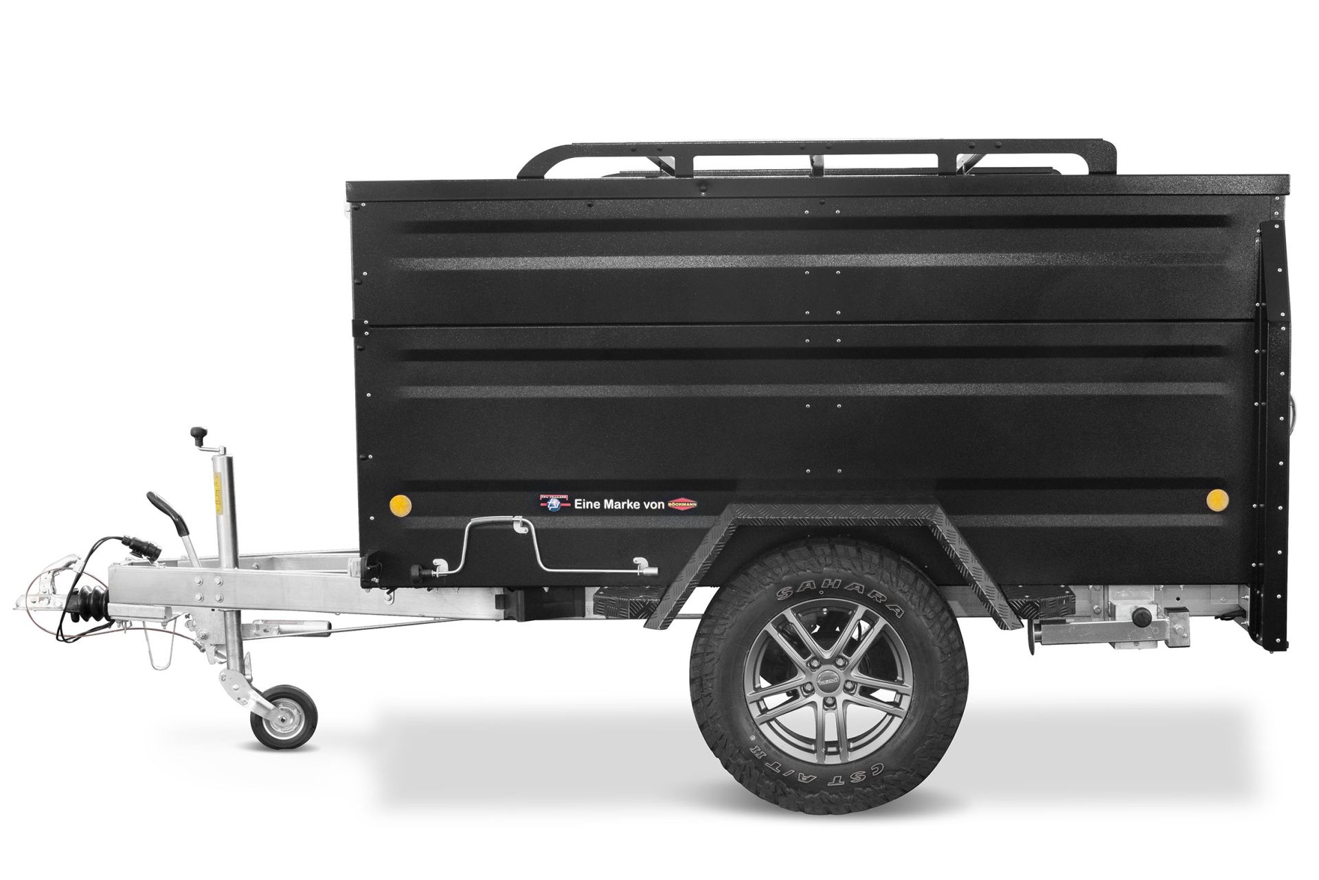 KT-EB3-Offroad-Plus-schwarz_5_DSC01292_1920x1920-1-1.jpg TPV Kofferanhänger 1300kg KT-EB3 Offroad Plus Bordwanderhöhung Geschlossen Gebremst Schwarz - Bild 1