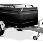 TPV Kofferanhänger 1300kg KT-EB3 Geschlossen Gebremst Schwarz