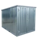 Lagercontainer 3×2 Meter Galvanisiert Doppeltüren Kurze Seite