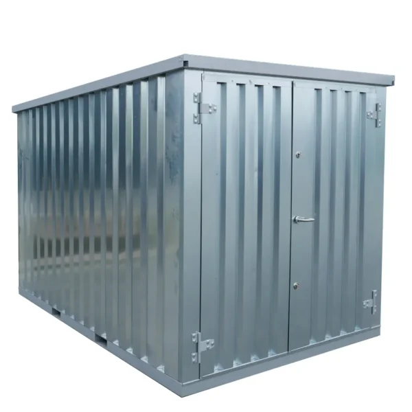 Lagercontainer 3×2 Meter Galvanisiert Doppeltüren Kurze Seite