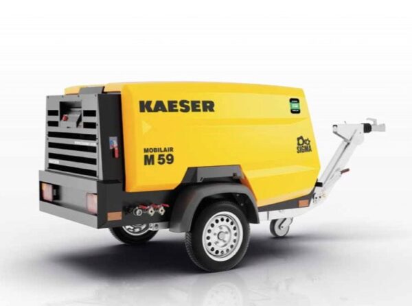KAESER MOBILAIR M59 – Baukompressor mit Stromerzeuger 13 kVA mobil