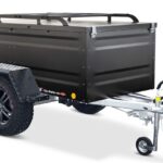 Offroad und Dachzelt Anhänger 1000kg schwarz KT-EB2